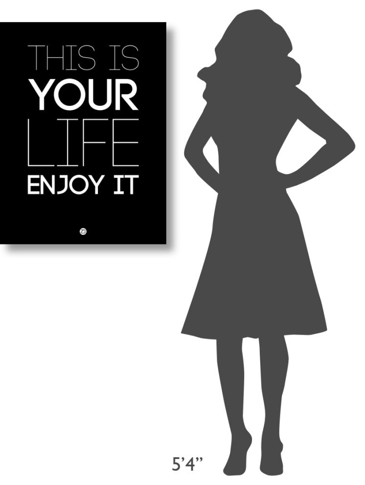 "This Is Your Life Poster Black" Fine Art Print