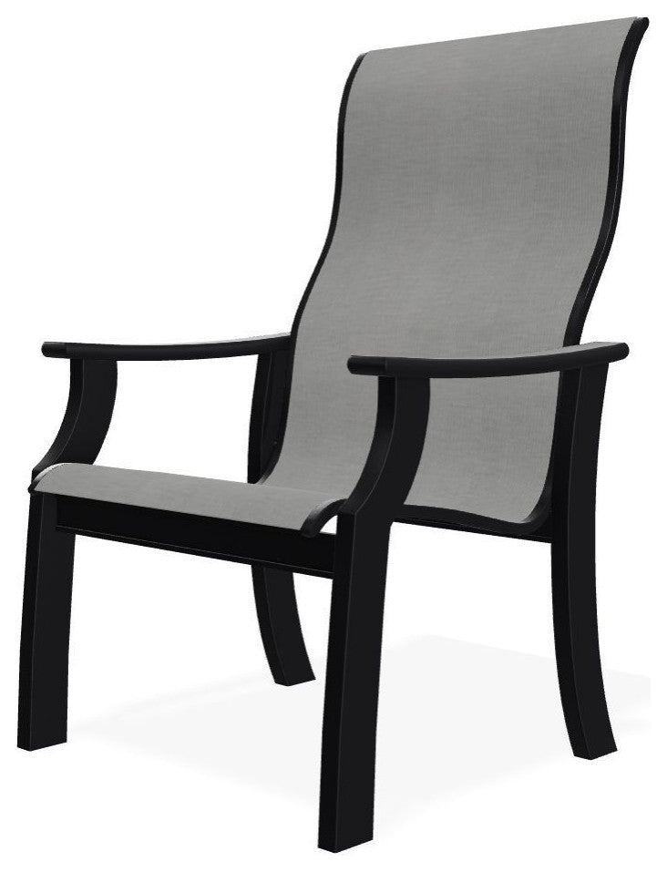 St. Catherine Sling Outdoor Armchair, Alloy/Black