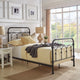 Maverick Rustic Metal Bed, Dark Bronze, Twin