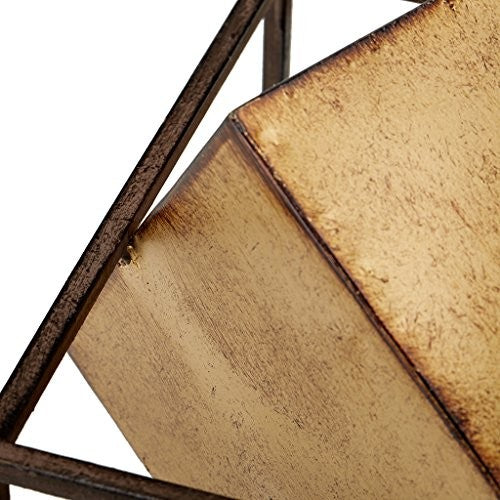 Madison Park Quad Gold Cubes 3-piece Tabletop Decor Set