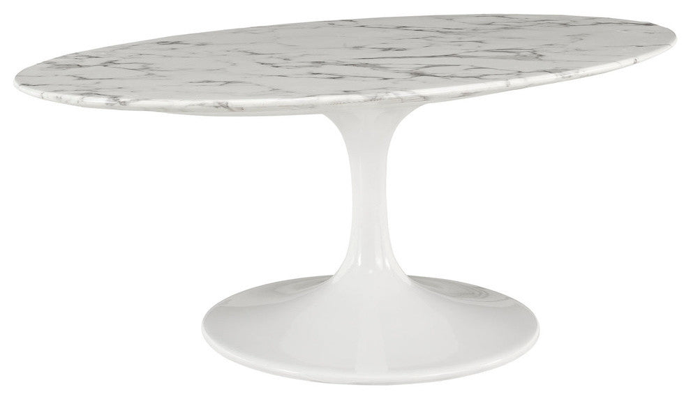 Modern Contemporary Living Room 42" Coffee Table White