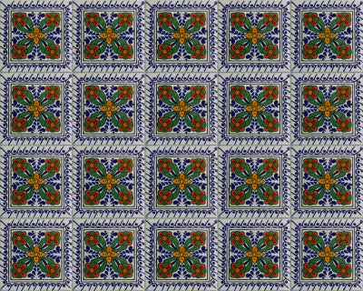 2x2 36 pcs Cacerez Talavera Mexican Tile