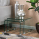 GDF Studio Angel 12Mm Tempered Glass Nesting Tables