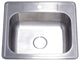 Gourmetier Self-Rimming Single Bowl Kitchen Sink, Brushed