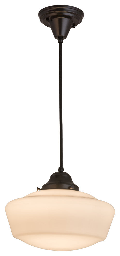 12W Revival Schoolhouse W/Traditional Globe Pendant