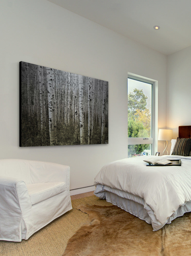 "Aspen Highlands" UV Ink Print on Brushed  Aluminum, 36"x24"