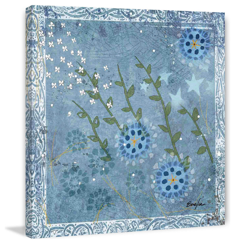 "Eves Flowers I" Painting Print on Canvas by Evelia