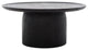 Safavieh Couture Hope Round Wood Coffee Table, Black