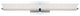 Vogue 27" LED Bathroom Vanity and Wall-Light 3500K, Chrome