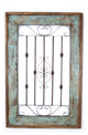 Spanish Wall Architectural Window-Farmhouse Decor, Turquoise, Large