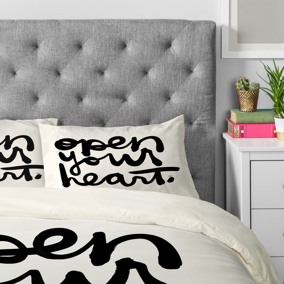 Deny Designs Kal Barteski OPEN YOUR HEART Pillowcase