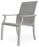 St. Catherine Sling Outdoor Armchair, Alloy/Warm Gray