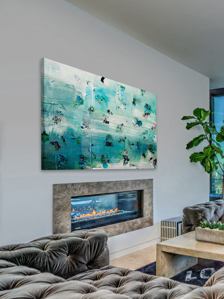 "Chillin" Painting Print on Wrapped Canvas, 18"x12"