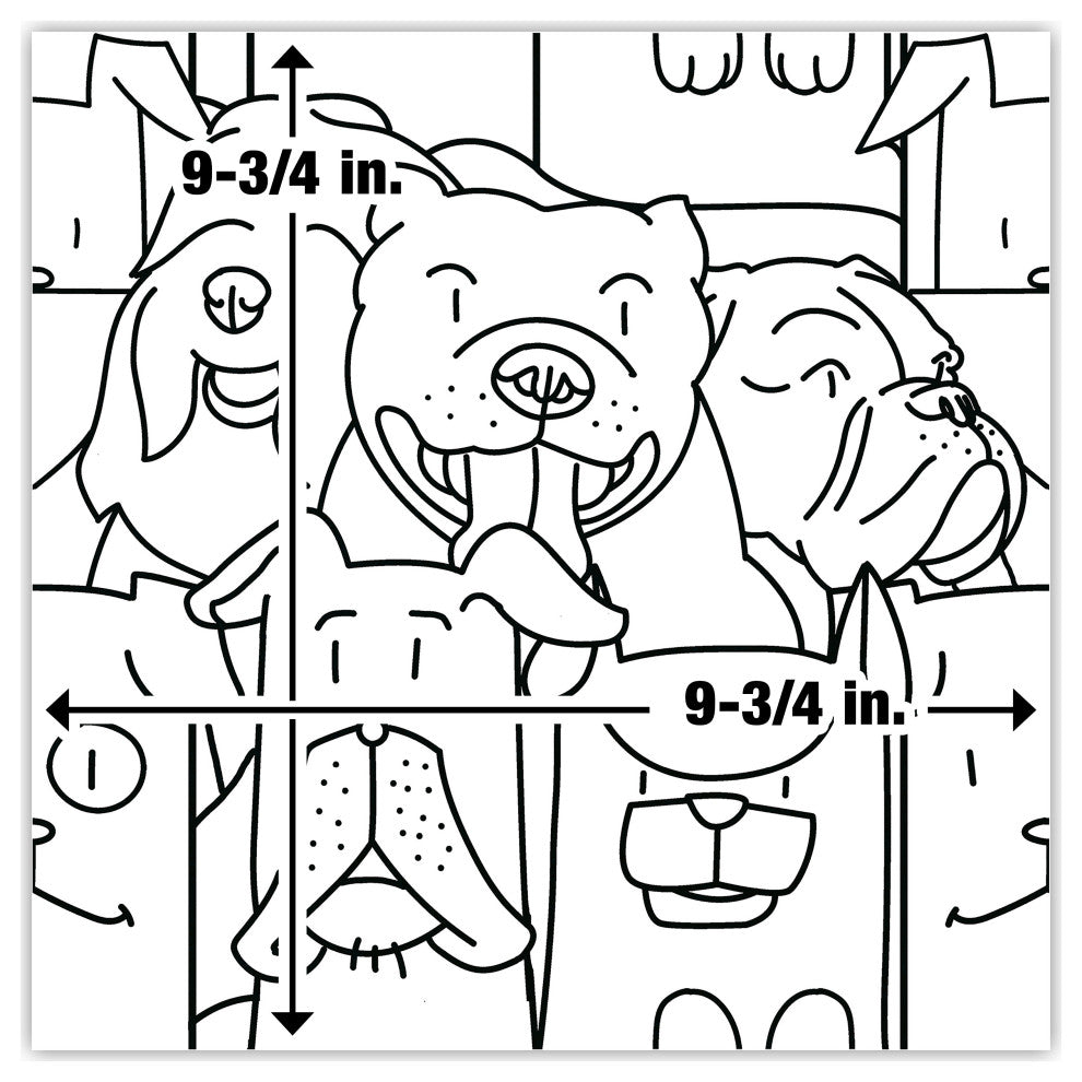 Oh My Dog and Oh My Cat Porcelain Floor and Wall Tile, Dog