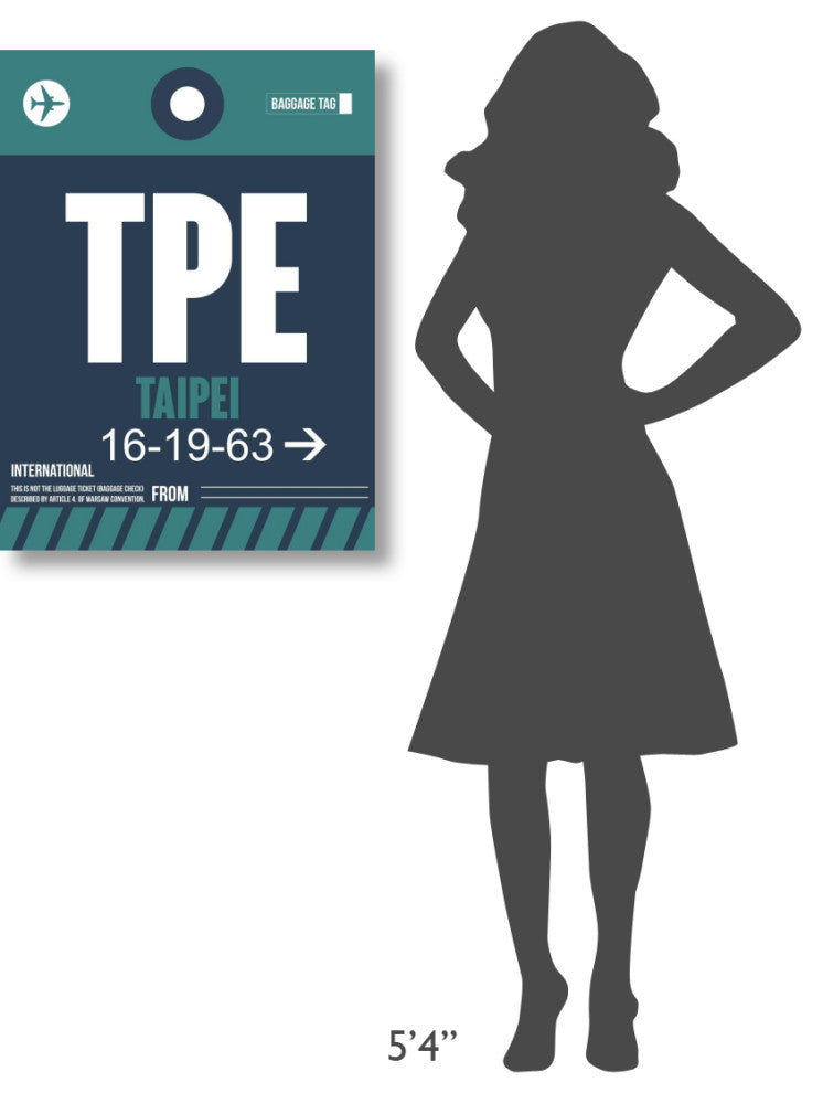 "TPE Taipei Luggage Tag 1" Fine Art Print