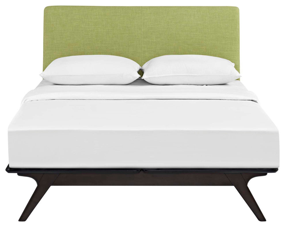 Tracy Queen Bed, Cappuccino Green