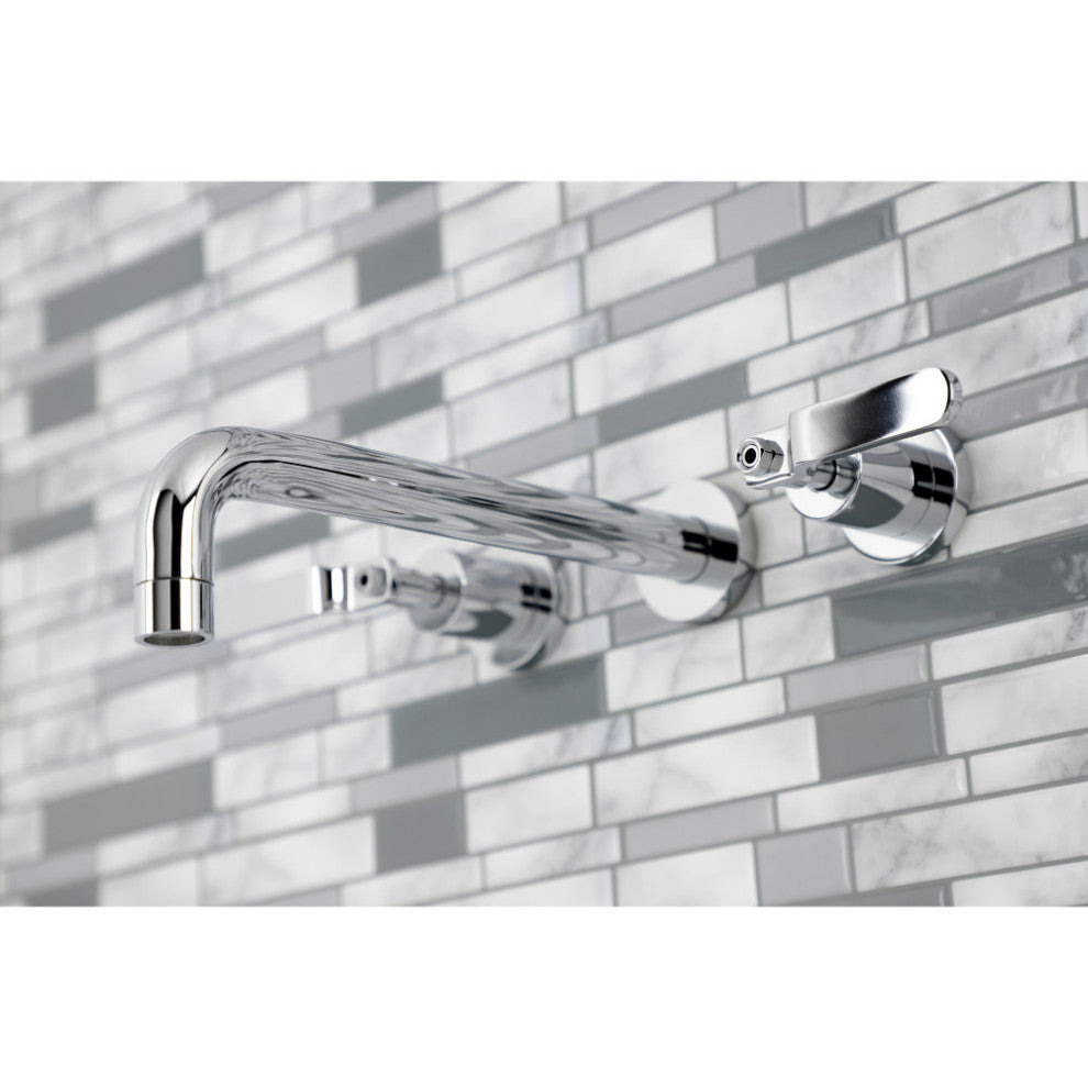 KS8021KL Two-Handle Wall Mount Tub Faucet, Polished Chrome