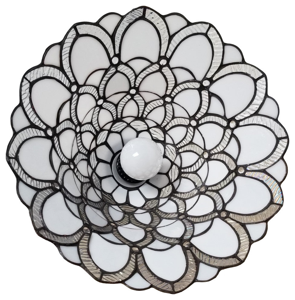 Tiffany Style Jeweled Torchiere Floor Lamp 69" Tall