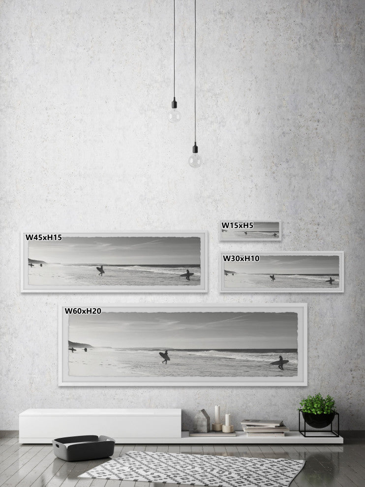 "Surfing Is Life" Framed Painting Print, 45x15