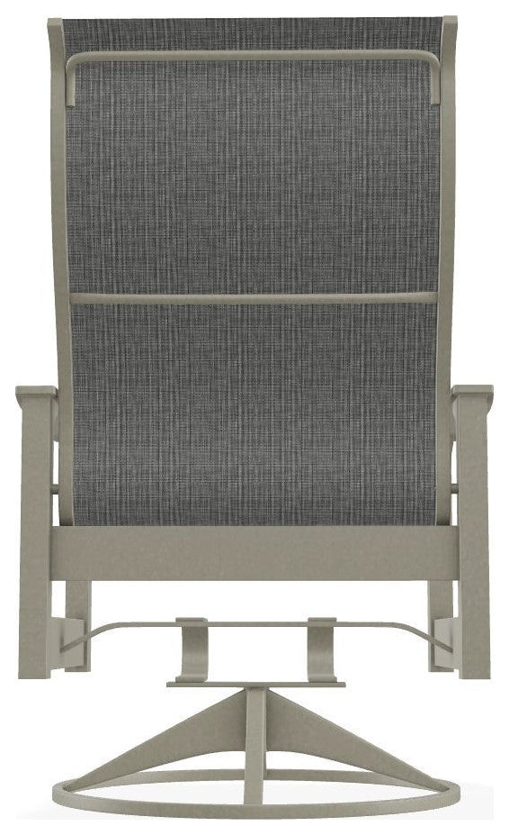 Leeward Sling Outdoor Swivel Rocker, Anchor/Storm
