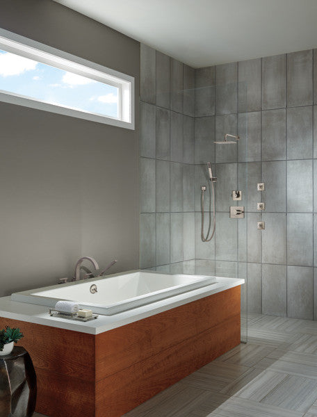 Delta Vero Roman Tub Trim With Hand Shower, Stainless, T4753-SS