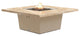 Square Fire Pit Table, 56x56, Natural Gas, So Cal Special Granite Top, Beige