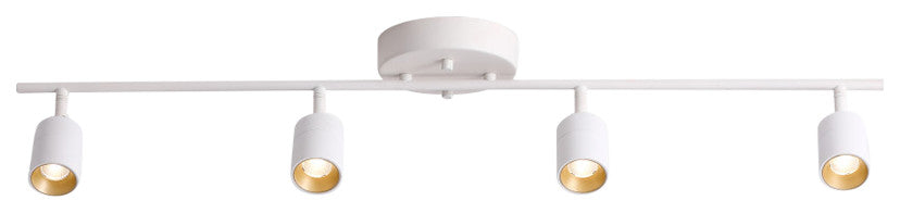 Vidalite Shura 4 Head LED Flush Mount FIxed Track Light, White