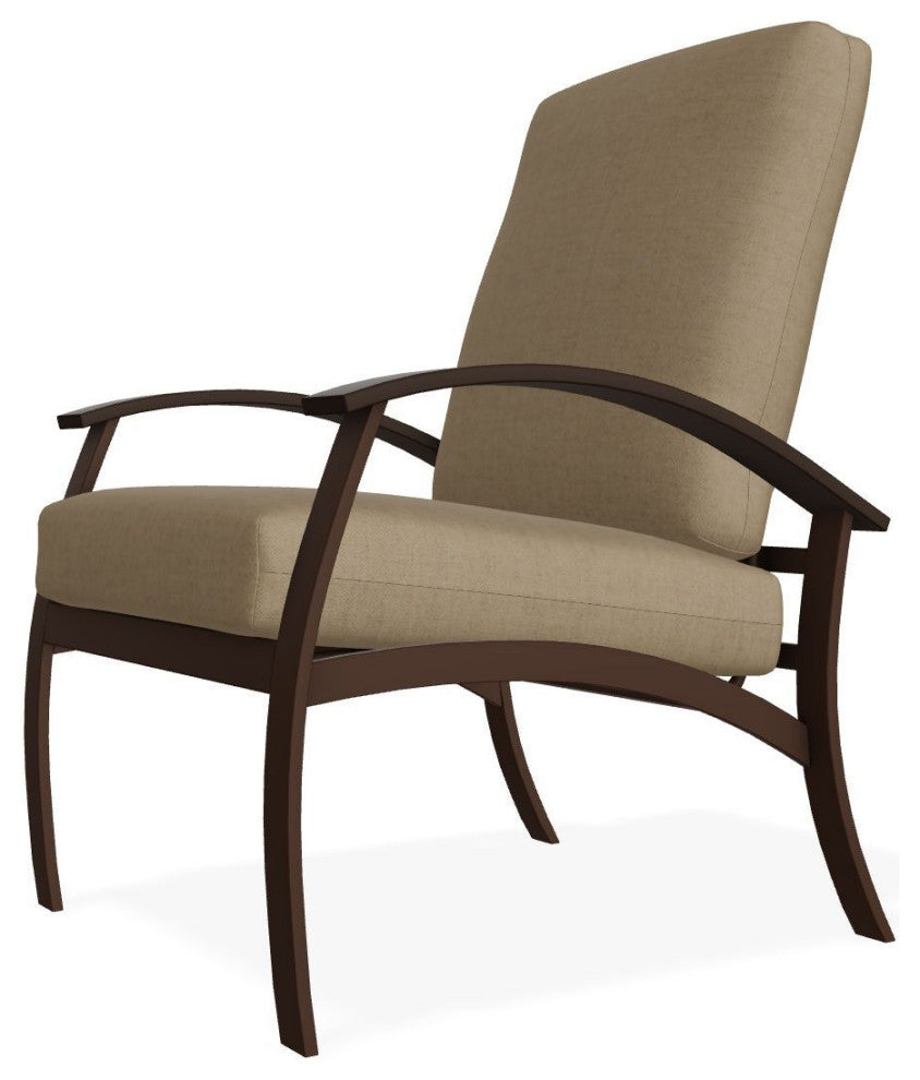 Belle Isle Cushion Deep Seating Outdoor Armchair, Wren/Kona