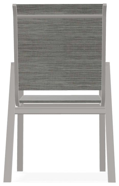 Bazza Sling Stackable Outdoor Dining Chair, Sicily/Warm Gray