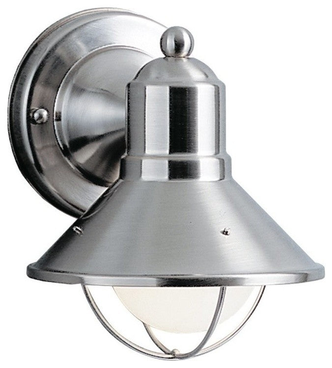 Outdoor Wall 1-Light, Brushed Nickel