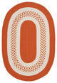 Colonial Mills Crescent NT21 Orange Indoor/Outdoor Area Rug, Oval 4'x6'