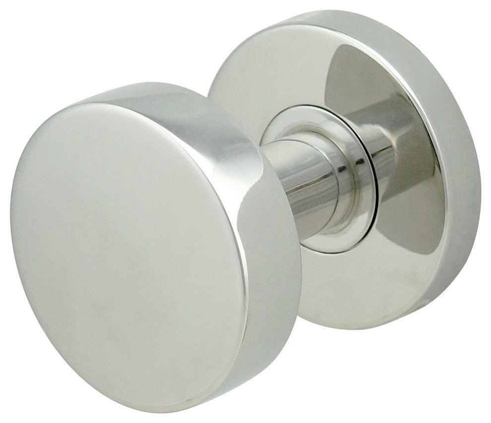 Arctic Knob, Tubular Privacy, Backset, Polished Stainless Steel, 2-3/8" Backset