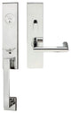 Stuttgart Lever, Mortise Entry Handleset, Left Hand, Polished Stainless Steel