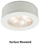WAC Lighting LED Button Light, White, Round, 2700k Warm White
