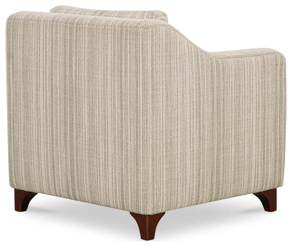 Hewitt Accent Chair Beige Stripe