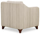 Hewitt Accent Chair Beige Stripe