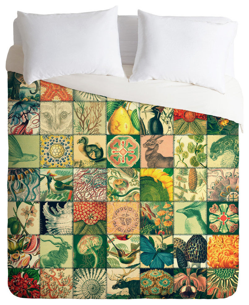 Deny Designs Belle13 Wonderful World Patchwork Duvet Cover - Lightweight