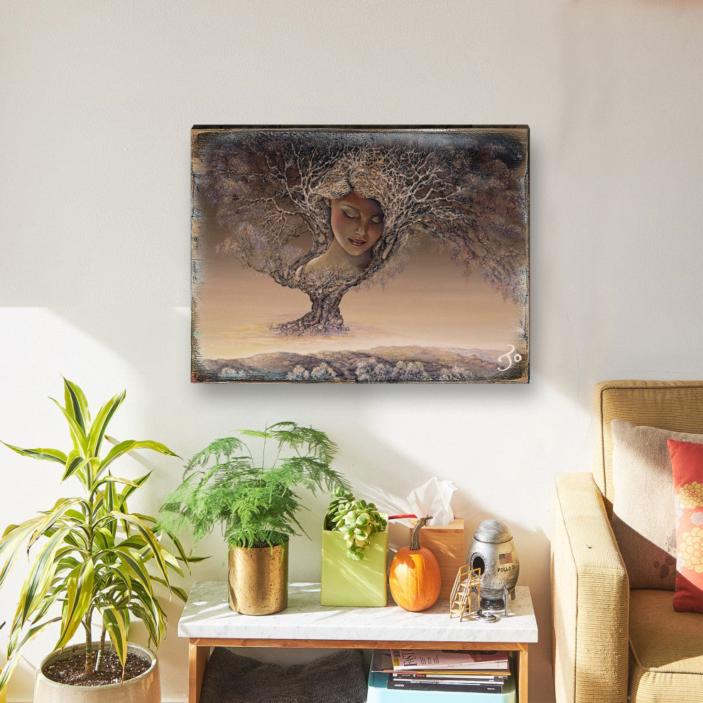 Mother Nature Wall and Table Top Wooden Decor, 18x12