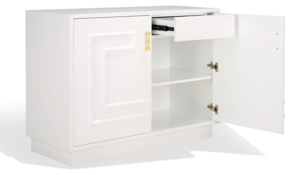 Safavieh Couture Ruben Cabinet, White/Gold