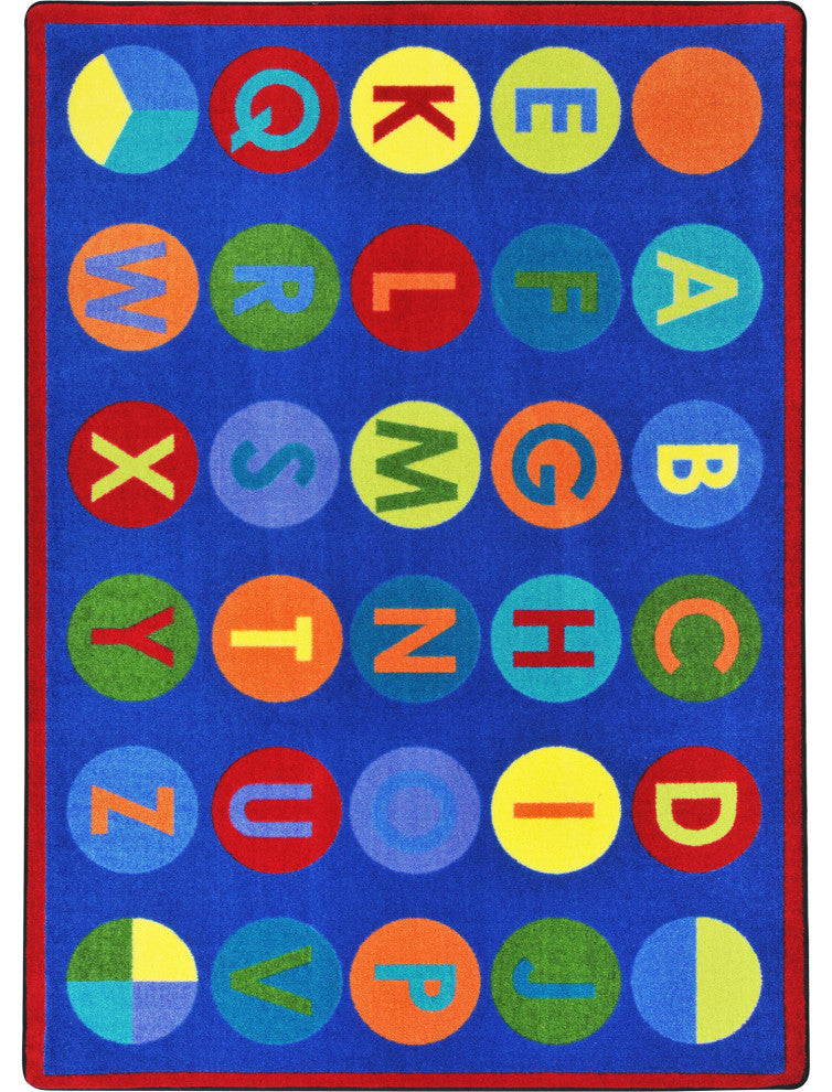 Alpha-Dots 5'4" X 7'8" Area Rug, Color Multi
