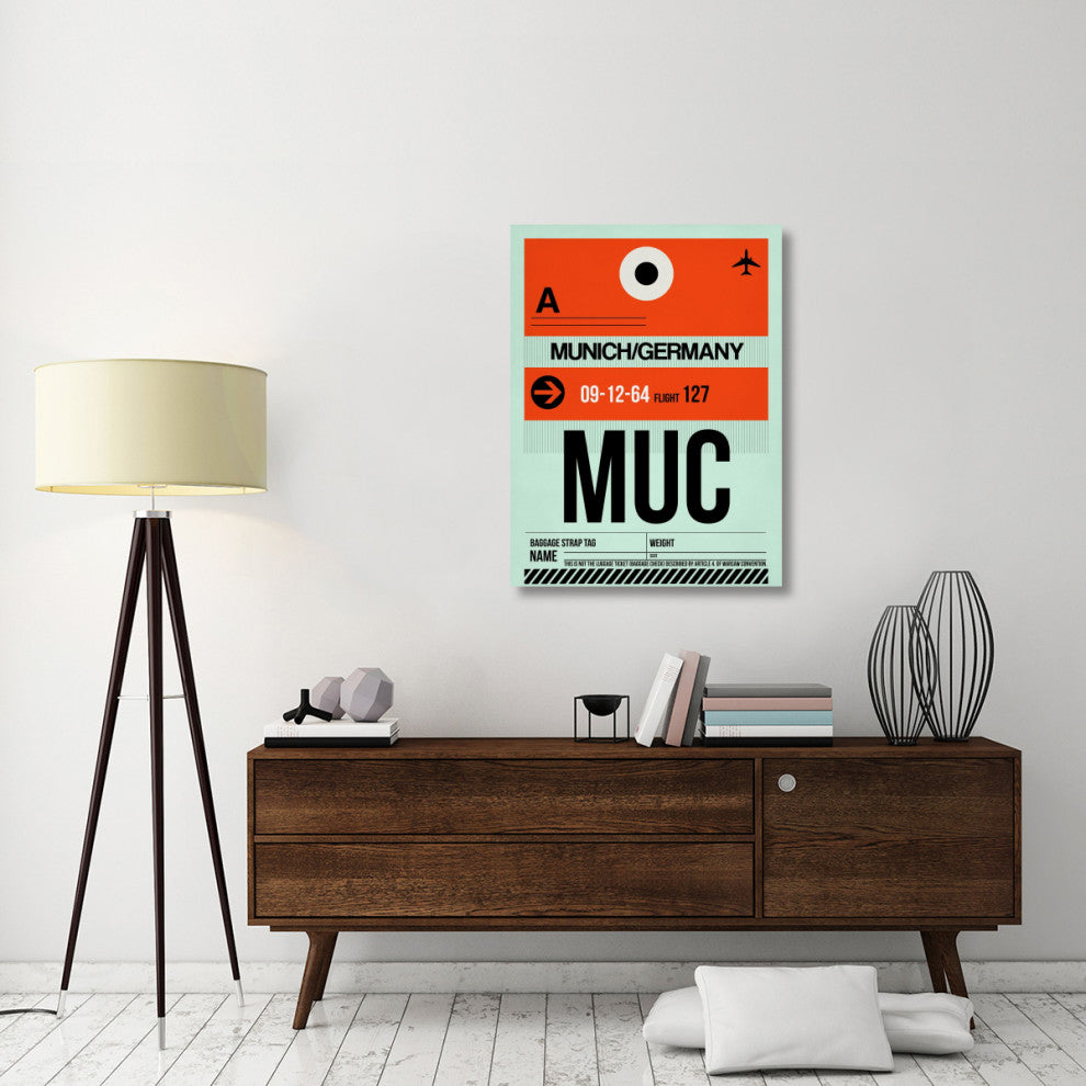 "MUC Munich Luggage Tag 2" Fine Art Print