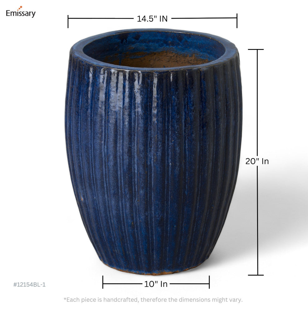 Ridges Planter, Blue 16x20