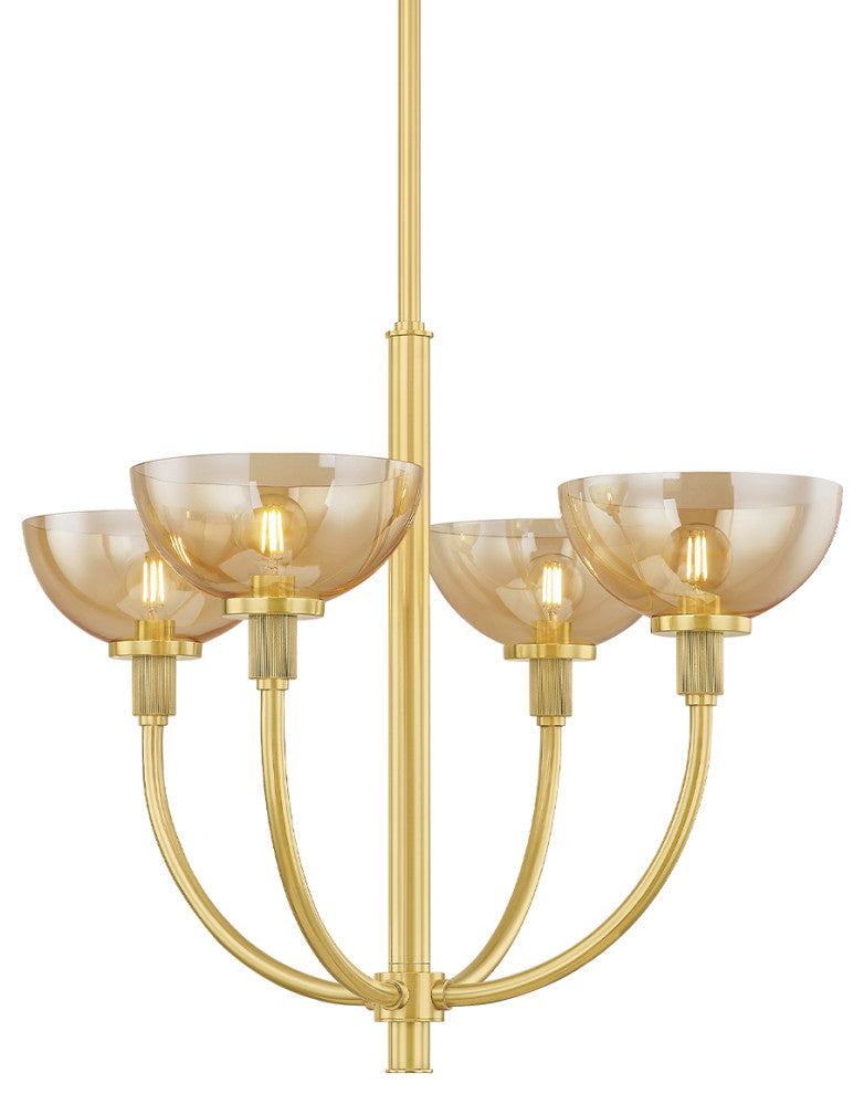 Mitzi Eva Chandelier Aged Brass