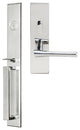 Champagne Lever, Mortise Entry Handleset, RHR, Polished Stainless Steel