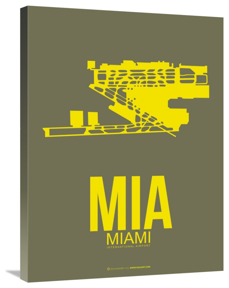 "MIA Miami Poster 1" Fine Art Print