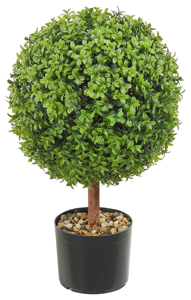 VEVOR 2' Artificial Topiary Tree Faux Plant w/ Replaceable Leaves Home Decor
