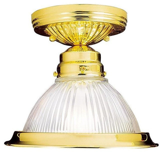 Home Basics Ceiling Mount, Polished Brass