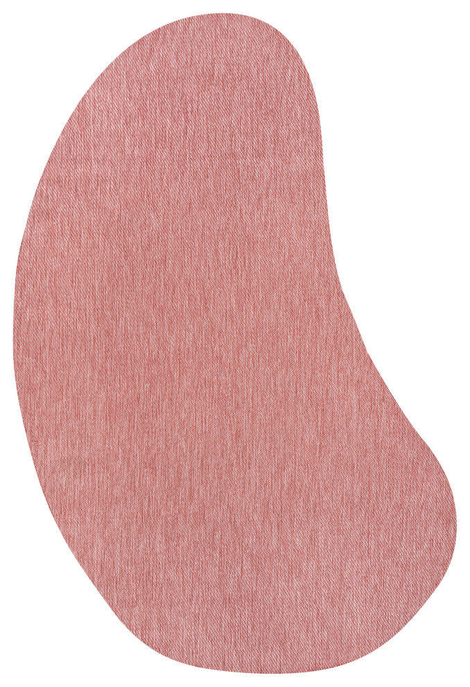 Evan Modern Rustic Organic Curve Indoor/Outdoor Shaped Area Rug