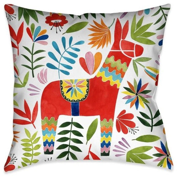 Fiesta Animal I Outdoor Decorative Pillow, 20"x20"