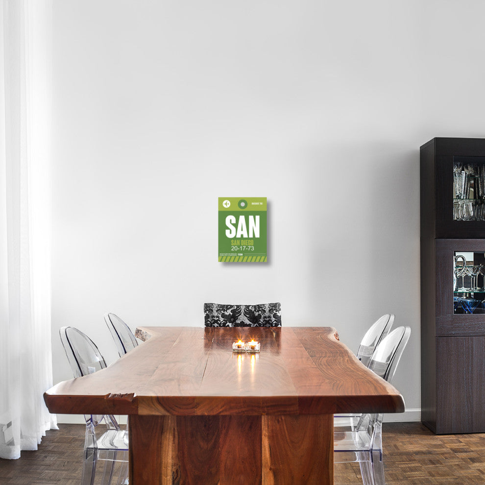 "SAN San Diego Luggage Tag 2" Fine Art Print